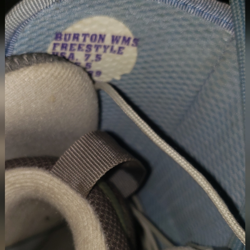 Burton Women's Light Blue and Gray Winter Snowboard Boots - Picture 3 of 4